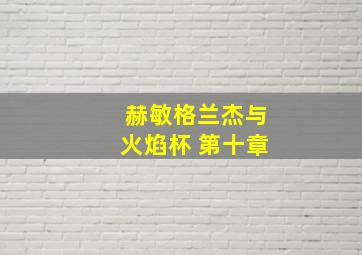 赫敏格兰杰与火焰杯 第十章